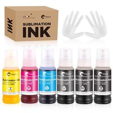 600ML Sublimation Ink ET-8500 ET-8550 Wide-Format Supertank Printers 6x100ML
