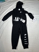 Nike 2 Piece Set Boys Size 2T Black Sweatsuit Retail 60 Free Shippin J