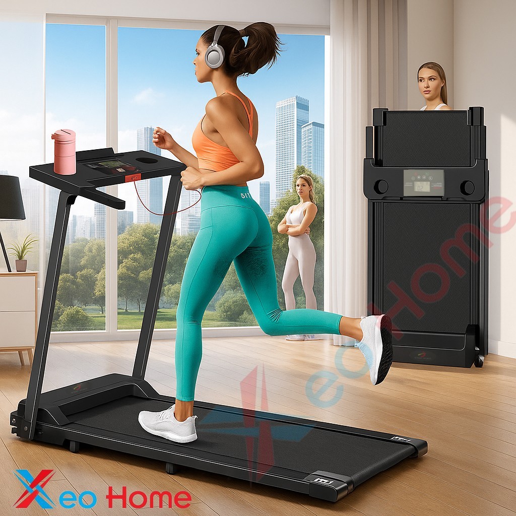 Treadmill Walking Pad Foldable Electric Running Machine Home Phone