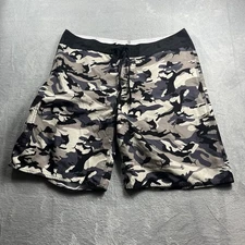 Pelagic Shorts Men's 40 Wedge Board Swim Trunks Camo Fishing