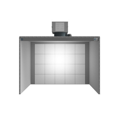 9' 8'' Wide X 7'Tall X 6' Deep Open Face Powder Booth - 2Hp - 3Ph - Free Shipping