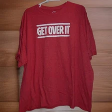 ODM "GET OVER IT" FUNNY MENS TSHIRT SIZE 2XL