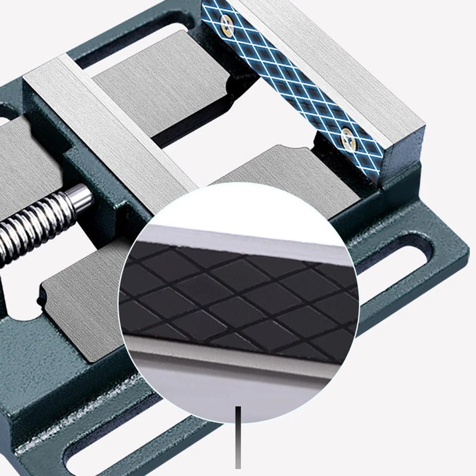 Abrazadera de pilar de banco mandíbula tornillo de banco taladro prensa máquina trabajo 4 pulgadas resistente ~⇓ Foto 4 de 4