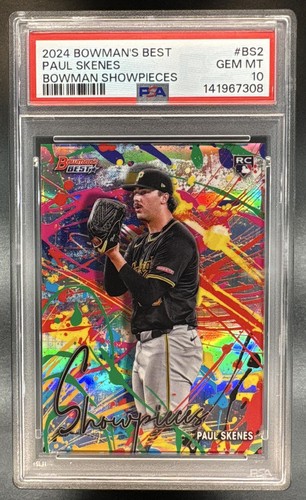 2024 Bowman's Best Paul Skenes #BS-2 Rookie RC Showpieces Pirates PSA 10