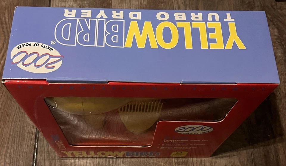 Secador de pelo profesional YELLOWBIRD Turbo con accesorios 2000 vatios caja nueva Foto 3 de 4