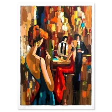 Nelly Panto, "Late Romance" Hand Signed Limited Edition Serigraph on Paper with