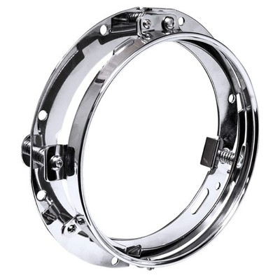 True Mods Chrome 7 Inch Round Headlight Ring Mounting 7'' Round, 