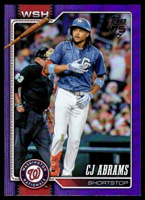 2026 Topps Purple Foil CJ Abrams 107/250 Washington Nationals #152