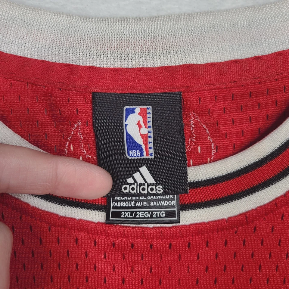 Camiseta roja de baloncesto vintage de los Chicago Bulls Ben Gordon NBA para hombre talla 2XL Foto 3 de 4