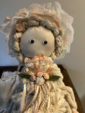 Mop Doll with Peach Accents