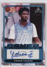 2021 Leaf Pro Set Power Base Platinum Spectrum Foil 25/99 Yohan Traore Auto 2g6