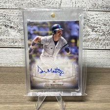 2021 TOPPS DEFINITIVE COLLECTION DEFING IMAGES AUTO DON MATTINGLY YANKEES  25/25