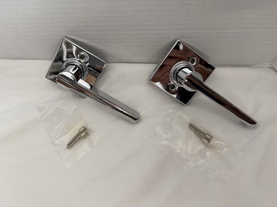 Set of (2) Schlage J170-SOL 625 Solstice Non-Turning Dummy Door Lever - New