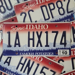 Idaho Scenic License Plate Random Assorted Embossed Tag Authentic
