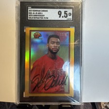 2019 Bowman Gold Refractor 29/50Jo Adell #B30-JA SGC 9.5