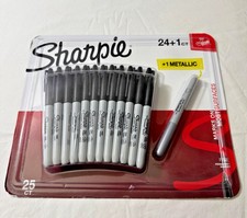 Sharpie Permanent Markers, Original Fine Point, Black, 24 1 Count