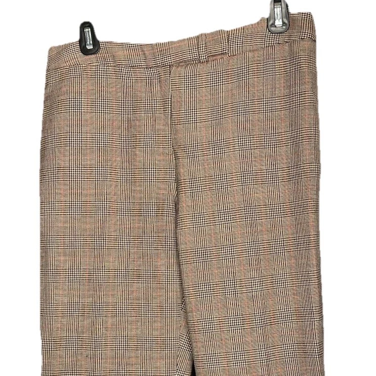 Pantalones de pata de gallo de lana Lilly Pulitzer talla 4 marrón a cuadros Old Money Academia Preppy Foto 3 de 4