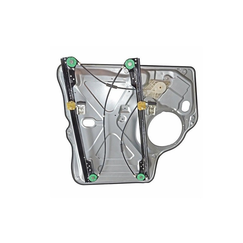 Mécanisme de lève-vitre avant droit avec panneau acier pour rénovation portière Transporter T5