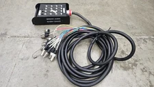 Seismic Audio SAEM-12x4x25 12 Channel XLR Color Coded Snake Cable - 25 feet