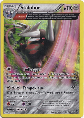 Pokémon Stalobor Full Art Protoschock 97/160 EXC Deutsch