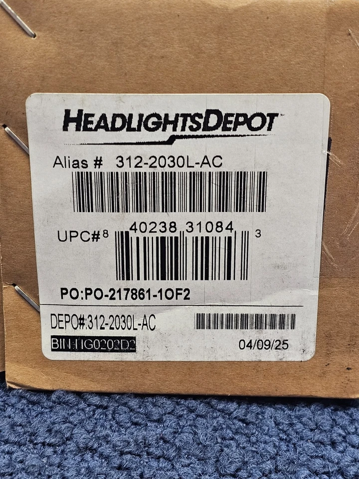 Luz antiniebla Depo 312-2030L-AC para Toyota Highlander LH 2014-2016 Foto 3 de 4