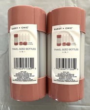 4 In 1 Travel Sized Plastic Bottles for Toiletries 2 Pack