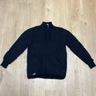 Woolpower Ullfrotte Sweater Men's  Black 1/4 Zip 400 Wool Mid Layer Sweden sz L