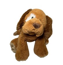 Vintage First  Main Hubbley Dougley Brown Plush Dog Stuffed Animal Toy