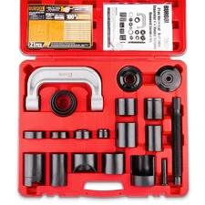 Ball Joint Press Kit 21-Piece,Master Upper and Lower Ball Joint Removal Tool,...