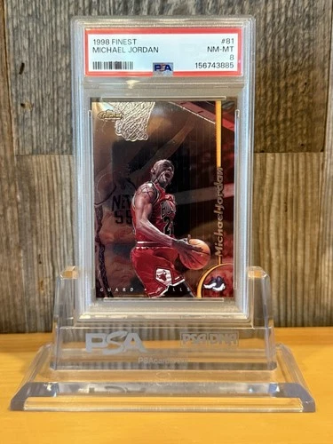 MICHAEL JORDAN 1998 FINEST PSA 8 ! *FRESHLY GRADED! BULLS TITLE YEAR
