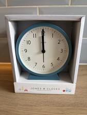 John Lewis Jones Clocks X3 Daybreak Quartz Analogue Alarm Clock, Priceless Blue