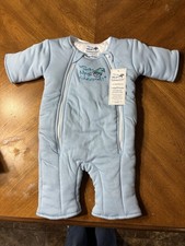 Baby Merlin's Magic Sleepsuit Large Blue Microfleece 3-6 Months Unisex Suit