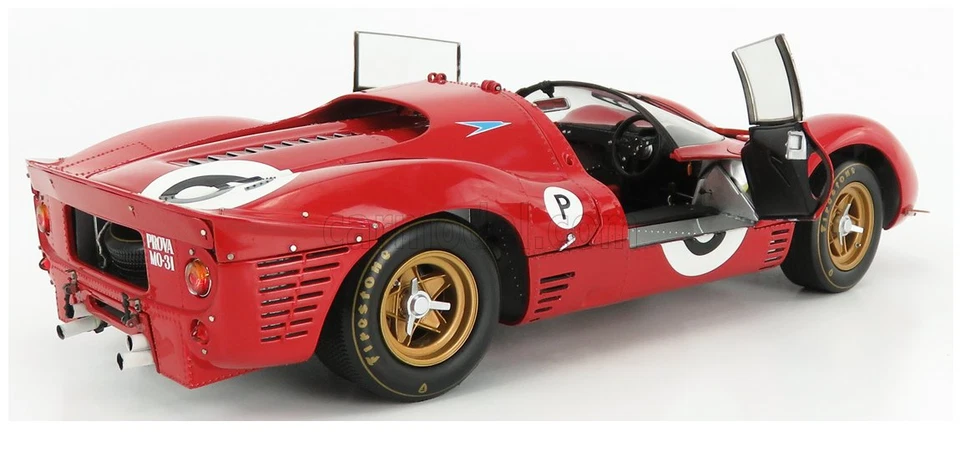 Ferrari 330 P4 Spyder #6 Red 1967 BOAC 500 AMON /STEWART, By GMP, 1/18, G1804101 - Image 4 of 4