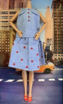 blue and white polka dot dress with red shoes The Red V Neck Polka Dot Lace Ruched Maxi Dress main image 1