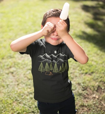 Kids Camping T Shirt Hipster Shirt Camp Shirts Camp Tent Forest Shirts Hipster N