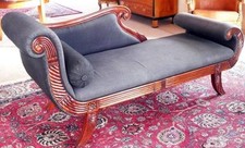 CHAISE-LONGUE RECAMIERE CANAPE CANAPÉ SIÈGE CHAISE LONGUE MEUBLE BAROQUE EMPIRE BIEDERM.