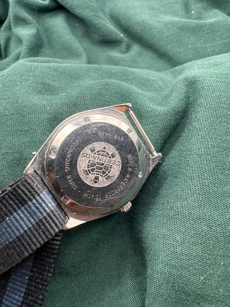 CERTINA DS-4 Vintage 37mm - Automatic Watch Black Dial