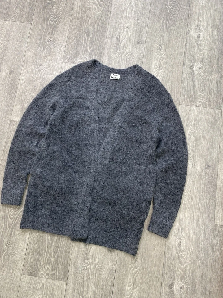 Cárdigan Abierto Acne Studios Raya Paw14 Mohair Mohair Talla S Foto 2 de 4