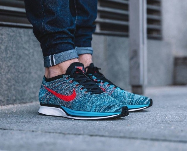 nike flyknit racer neo turquoise