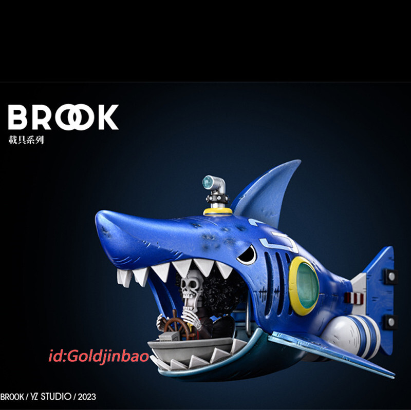 YZ Studio One Piece Shark submarine Resin Model Brook Statue In