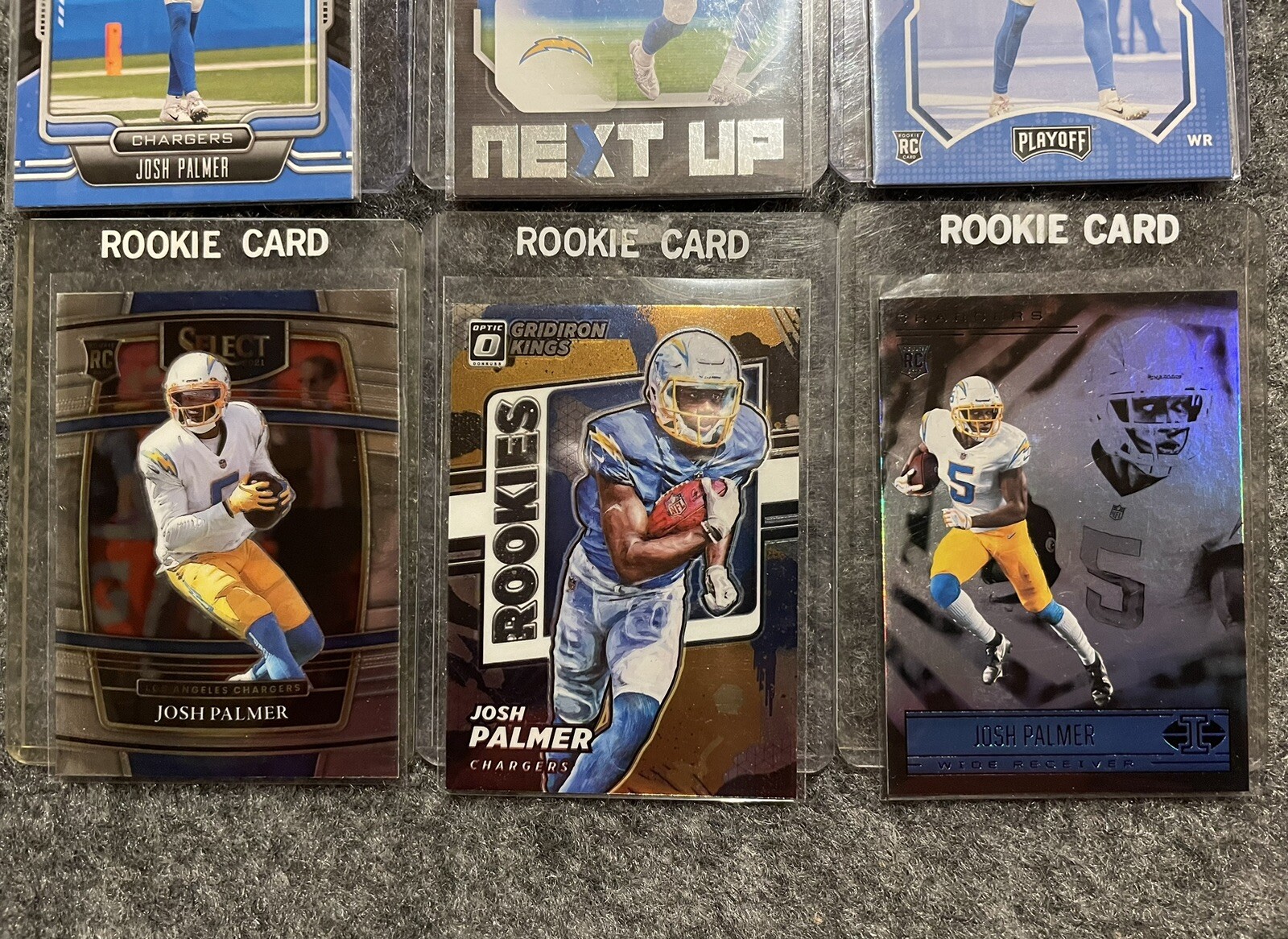 Josh Palmer 2021 Donruss Optic Rookie Gridiron Kings #RGK-18 RC & 5 More RCs