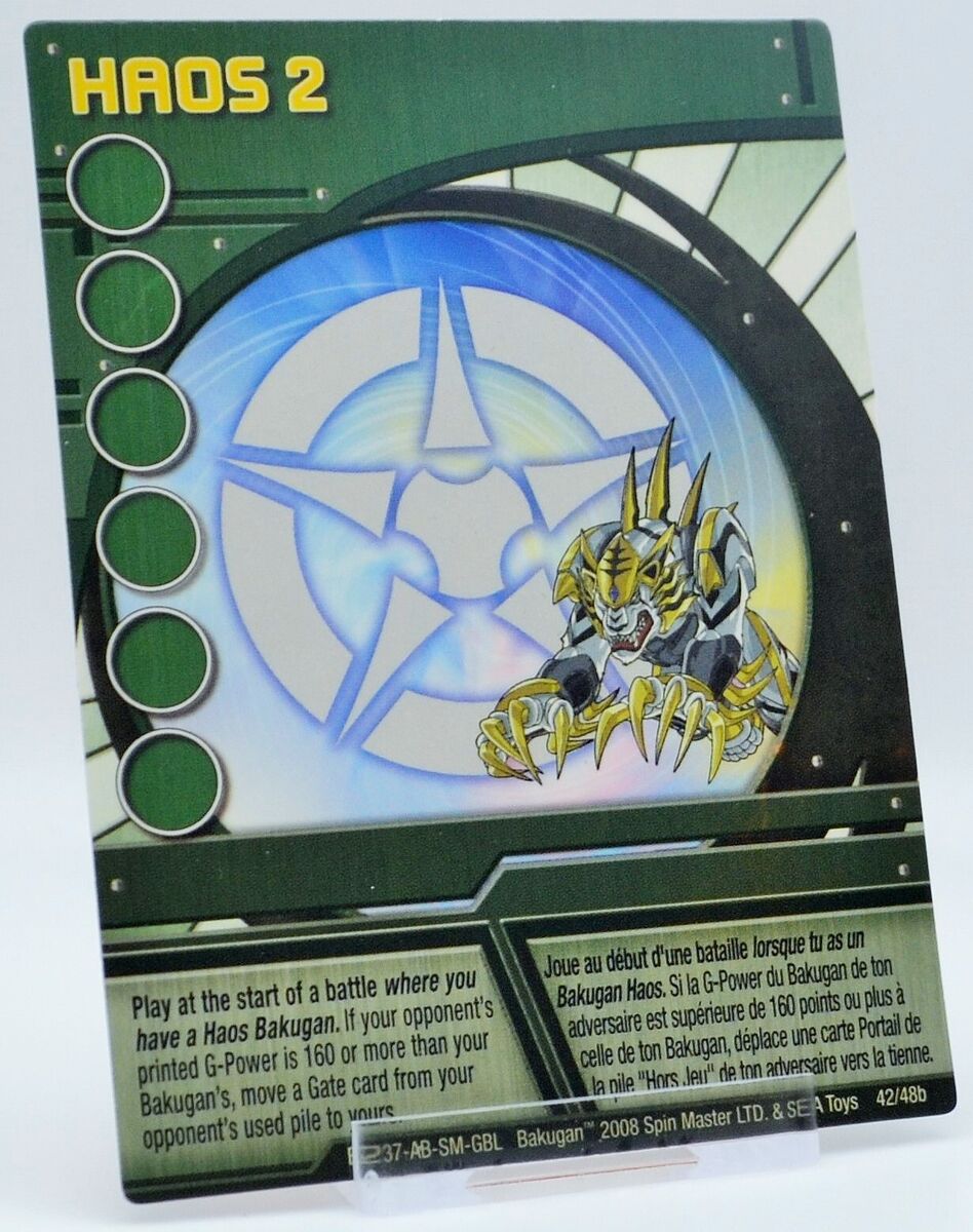 Bakugan Battle Brawlers Red Ability Card Perfect Aim BA222-AB-SM-GBL 27/48b