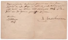 Schumann, Robert & Schumann, Clara - One of a kind document signed by both