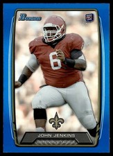 John Jenkins 2013 Bowman Blue Rookie Card 379/499 #215