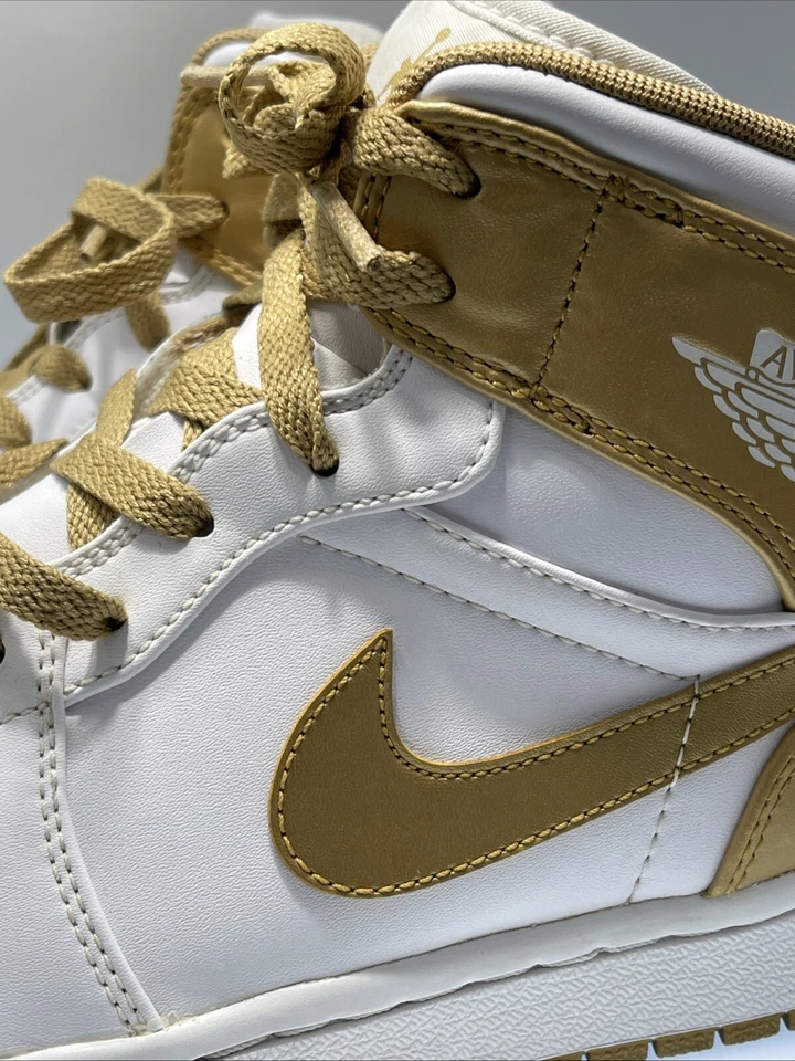 Zapatos Nike Air Jordan 1 Phat Blanco Metálico Dorado 364770-130 Para hombres Talla 10.5 Foto 4 de 4