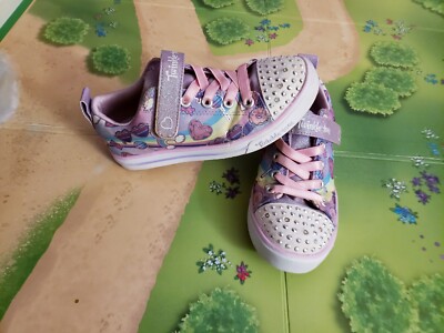 Girls Rainbow & Sweets Sketchers Twinkle Toes Sneakers Size 11