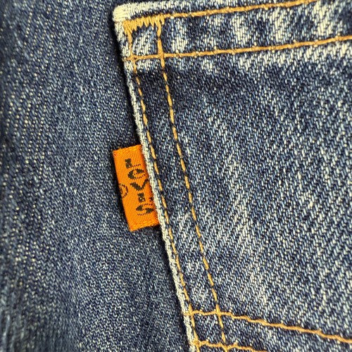 Vintage Levis Jeans W28 L34 Blue 1997 Orange Tab 891 Regular Fit Taper - Picture 7 of 11