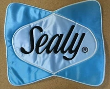 Sealy patch sealy mattress patch 9.5" x 11" satin fabric sealy embroidery patch