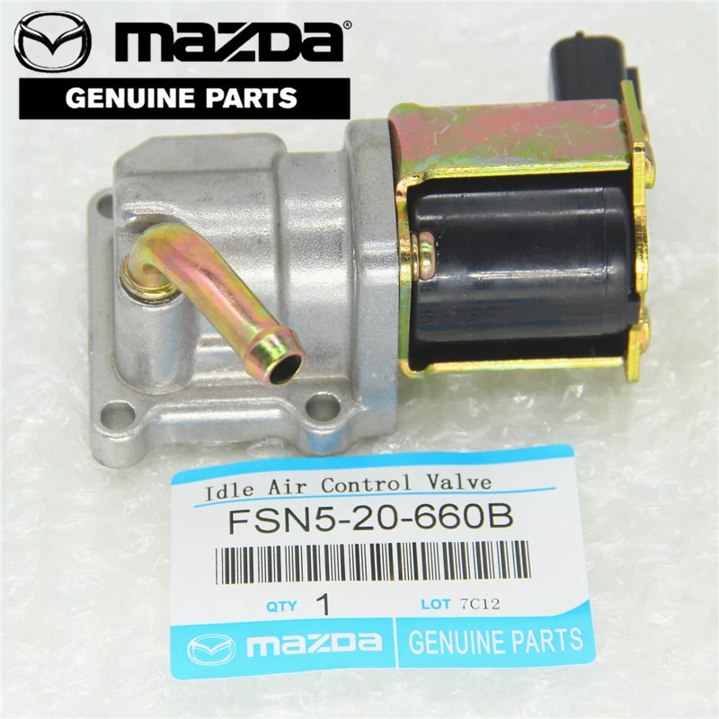 Válvula de control de aire de ralentí de 2 pines IACV FSN52-660B apta para Mazda 626 Protege 98-03 Foto 2 de 4