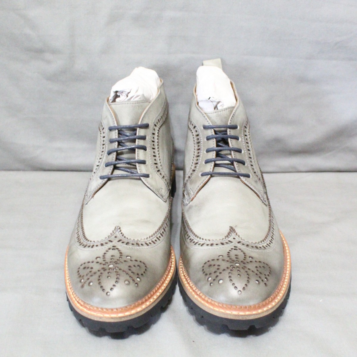 MARC JOSEPH mens low heel gray leather ST. JAMES washed napa  display picture 3
